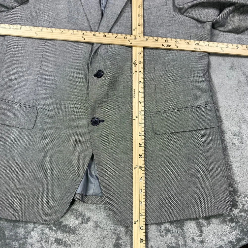 Tommy Hilfiger Linen Blend Blazer Men 44R Birds Eye Two Button Sport Coat Jacket